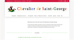 Desktop Screenshot of chevaliersaintgeorge.fr