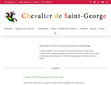 Tablet Screenshot of chevaliersaintgeorge.fr